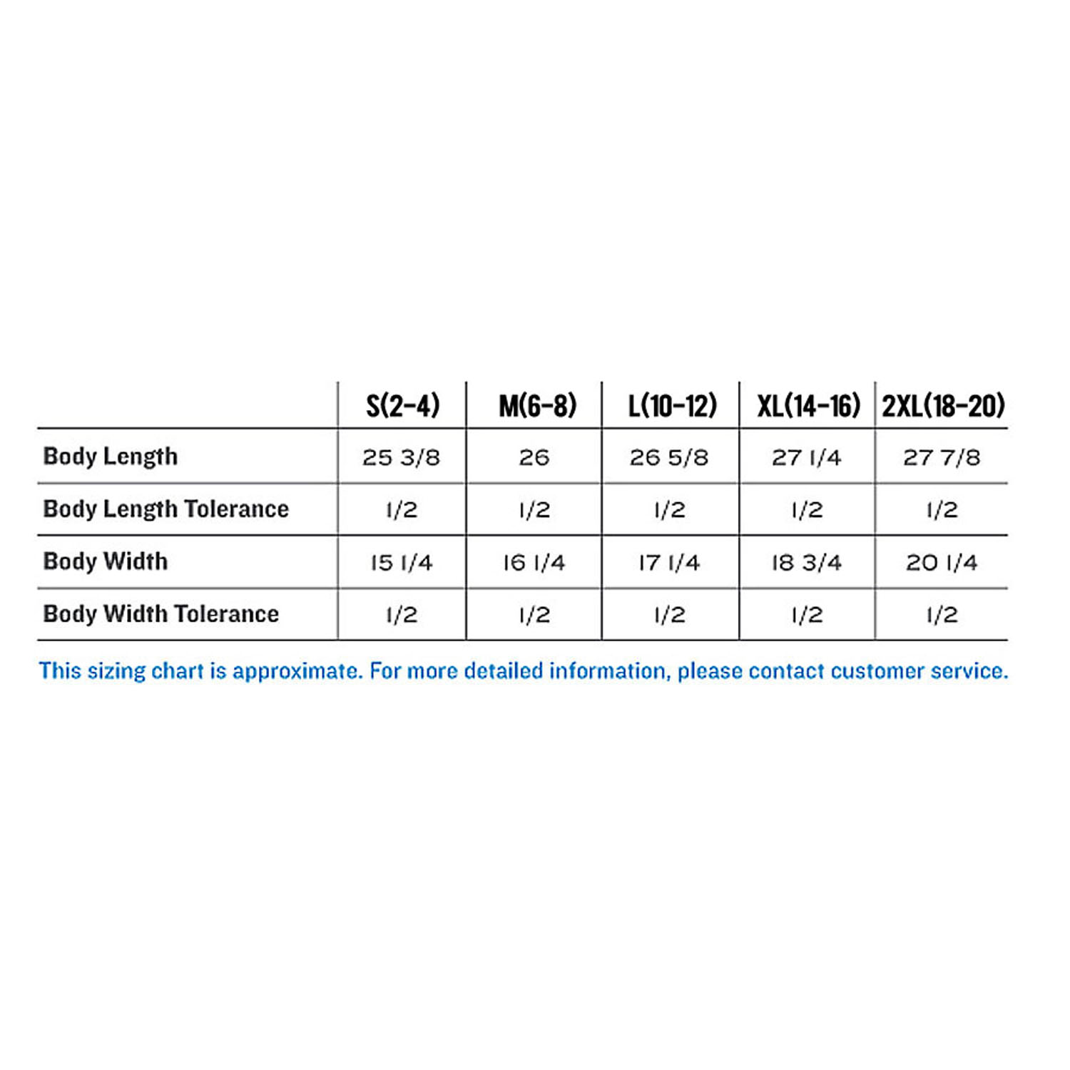 Vibrant Jeans Size Chart